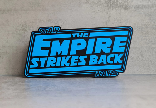 Plaque logo star wars - star,