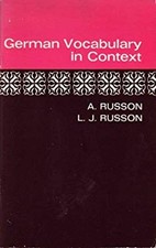 Vocabulaire Allemand En Contexte Broché L. J., Russon, A. Russon