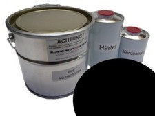 3,5 Litre Set 2K Phosphate de Zinc-époxy Apprêt Noir Ral 9005 EP Vernis Voiture