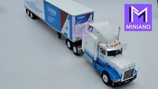 CAMION AMERICAIN N°27 PETERBILT 377 A/E SEMI-REMORQUE FOURGON IXO ALTAYA 1/43ème