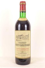  saint-émilion château petit clos figeac janoueix  rouge 1975 - bordeaux