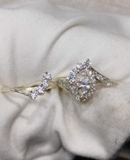 Bague de mariée en or blanc