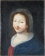 Ancien tableau portrait de - tableau, "portrait