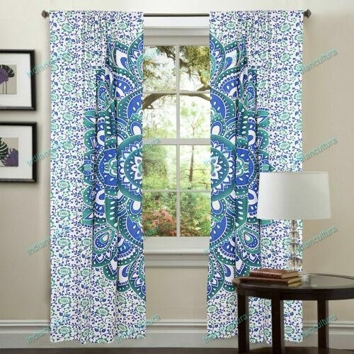 Rideaux porte mandala faits - rideaux,