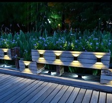 Lampe murale _ décoration led extérieur solaire 