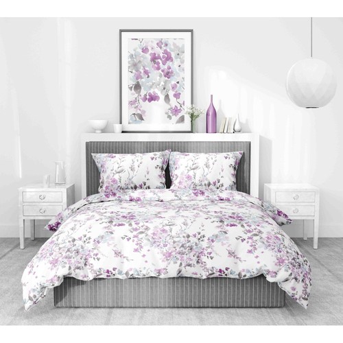 Housse couette fleurie - housse,
