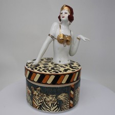 Boite Bijoux Figurine Mata Hari Baigneuse Pin-up Sexy Style Art Deco-allemand St