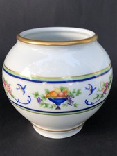 Sublime VASE BOULE en PORCELAINE signé HAVILAND LIMOGES modèle RENAISSANCE