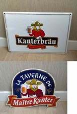 2 Plaques émaillées biére kanterbrau brasserie kb charmes