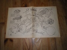 éclaté moteur ydral 125 deux temps 1949