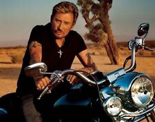 Photo Johnny Hallyday Rock Moto Harley Ducati Eddy Smet Vartan Rivers Cloclo 