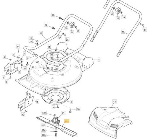 Lame mulching tondeuse - lame, de