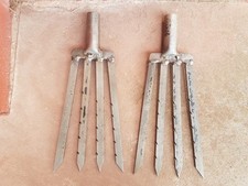 Lot foene fouene à anguille ancienne pêche à pied harpon trident chasse ancien