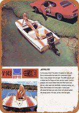 Metal sign 1970 glastron - metal,