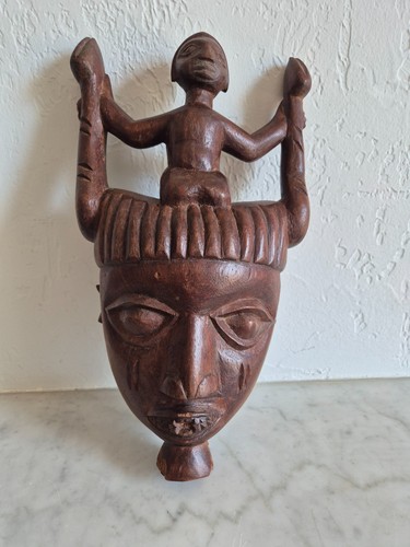Grand masque sculpture - grand,