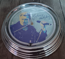 Johnny Hallyday - Grande horloge néon - Stade de France 98 - Fonctionne -37 cm