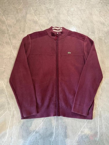 Veste gilet lacoste bordeaux - gilet,