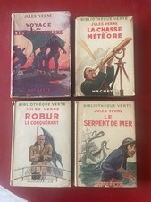 4 Livres Jules Verne Hachette Avec Jaquette