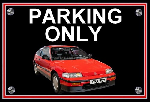 Plaque parking only honda - plaque,