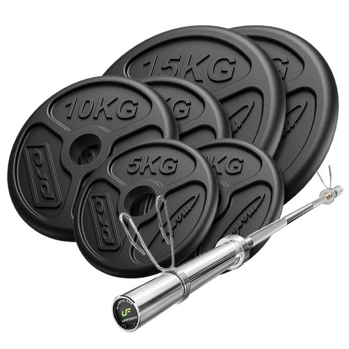 Set 75kg barre olympique - 75kg,