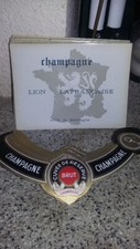Etiquette champagne Lion