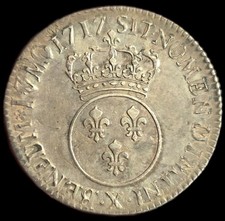 1/2 Écu Vertugadin 1717 X