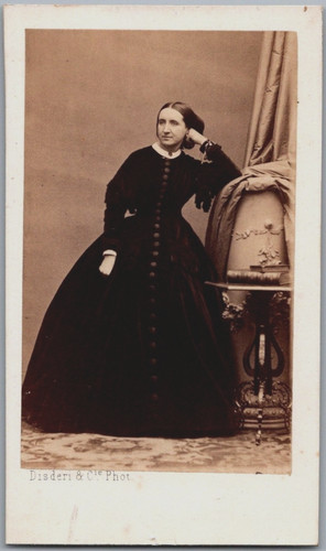 Cdv 1865 portrait féminin - cdv,