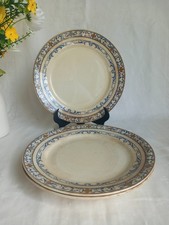 ?? 3 Assiettes à dessert anciennes Creil et Montereau – “Colbert” – XIXe