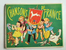 CHOCOLAT POULAIN ALBUM vert CHANSONS DE FRANCE VIGNETTES COMPLET