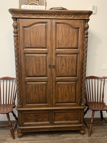 Vintage mahogany armoire - mahogany, armoire.