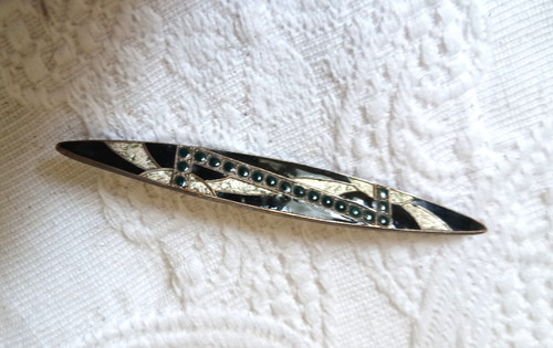Ancienne broche métal art - broche,