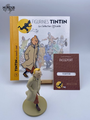 Tintin trench coat figurine - tintin,