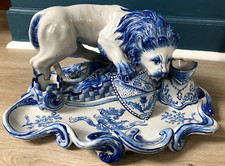 Grand Encrier Faïence Saint