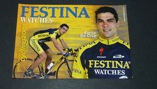 CPA CARTE CYCLISME CICLISMO TOUR FRANCE FESTINA 2001 CYCLING CARLOS DA CRUZ