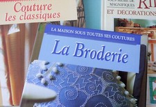 Lot de 3 livres de couture et broderie