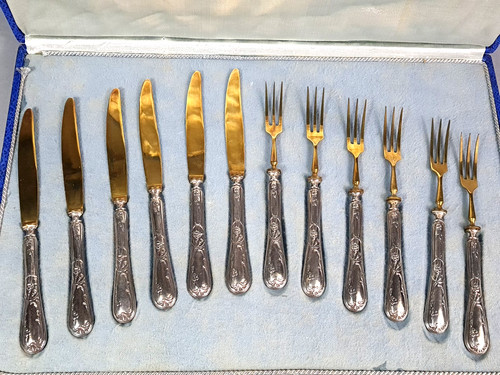Ancien ensemble dessert 6 - ancien,