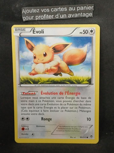 Carte pokémon evoli 111 - carte,