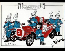 NIORT (79) SAPEUR POMPIER de SAINTE-DROUILLE / Humour illustré Jean CLAVAL 1988