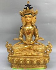 13'' Old Tibet Nepal Bronze