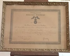 FRANCE Diplôme " MEDAILLE