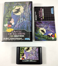 Sega Mega Drive Game In Box With Manual Castle Of Illusion Fast Tracked Shipping