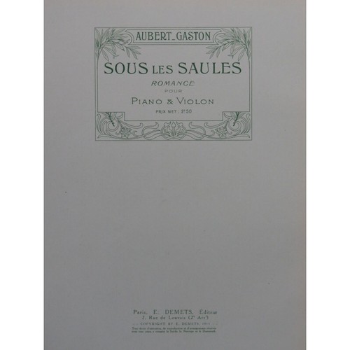 Aubert gaston sous - sous, saules