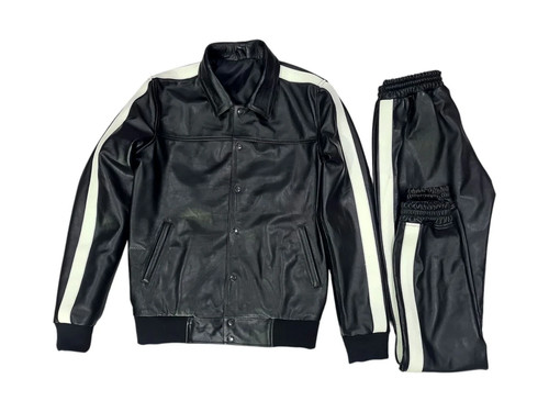 Veste pantalon rayés en - et,