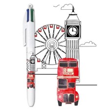 BIC STYLO 4 COULEURS COLLECTOR - EDITION LONDRES - BUS / BIG BEN