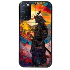 Coque noire pour Oppo A72 4G samourai lune