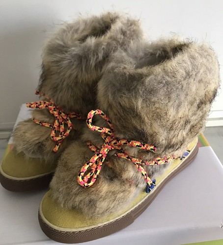 Boots enfiler cuir effet - cuir,