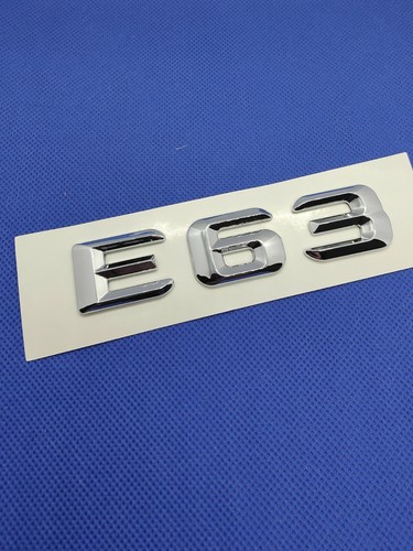 Logo e63 amg chrome lettres - logo,