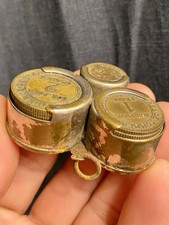 Ancienne Rare Réserve Pièces Monnaies Porte Clef Tirelire 