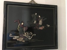 TABLEAU CHINOIS BOIS LAQUE