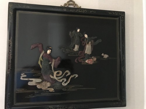 Tableau chinois bois laque - chinois,